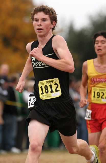 2009 CIF XC Boys D3-155.JPG - 2009 California CIF Cross Country Championships, Woodward Park, Fresno, California